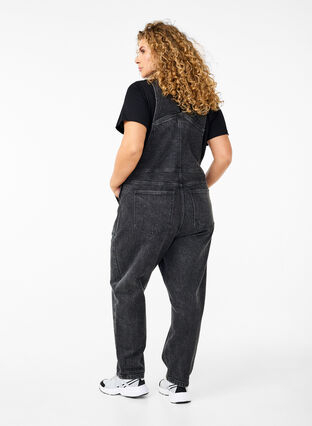 Zizzi Jeans-Overall, Dark Grey Denim, Model image number 1