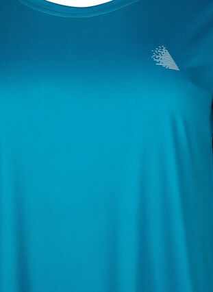 Zizzi Kurzärmeliges Trainings-T-Shirt, Deep Lagoon, Packshot image number 2