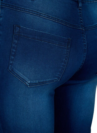 Zizzi Extra schmale Amy Jeans mit hoher Taille, Blue Denim, Packshot image number 3