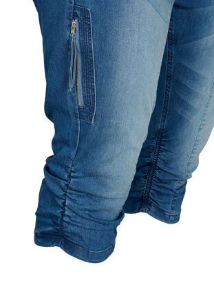 Zizzi Slim Fit Caprijeans mit Taschen, Light blue denim, Packshot image number 3