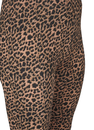 Zizzi Viskose Leggings mit Leopardendruck, DARK LEO AOP, Packshot image number 2