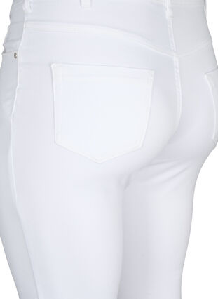 Zizzi Slim Fit Emily Jeans mit normaler Taillenhöhe, White, Packshot image number 3