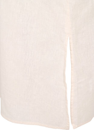 Zizzi Kaftan-Kleid aus Baumwollmischung mit Leinen, Sandshell, Packshot image number 3