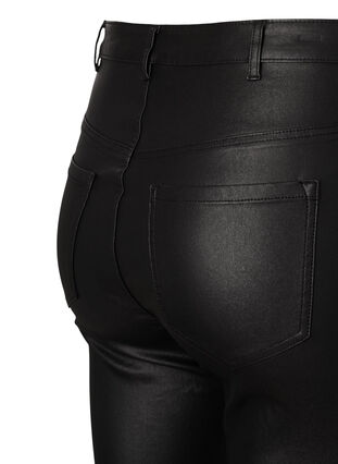Zizzi Beschichtete Ellen Jeans mit Bootcut, Black, Packshot image number 3