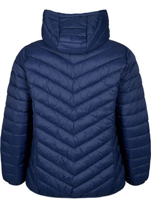 Zizzi Leichte Jacke mit Kapuze, Navy Blazer, Packshot image number 1