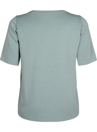 Zizzi T-Shirt aus Modalgemisch, Chinois Green, Packshot image number 1
