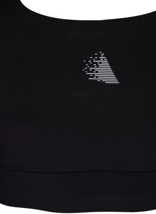 Zizzi Racerback-Sport-BH, Black, Packshot image number 2