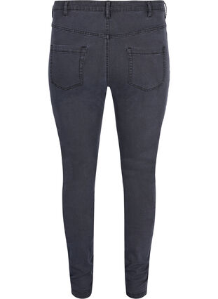 Zizzi Hochtaillierte Super Slim Amy Jeans, Grey Denim, Packshot image number 1