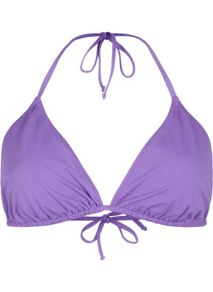 Zizzi Einfarbiges Triangel-Bikinioberteil, Royal Lilac, Packshot image number 0
