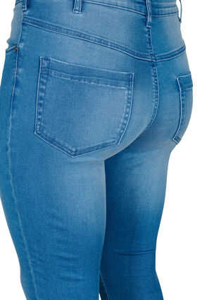 Zizzi Extra schmale Amy Jeans mit hoher Taille, Light blue, Packshot image number 3