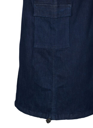 Zizzi Maxirock aus Jeansstoff, Dark Blue Denim, Packshot image number 2