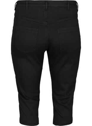Zizzi Hoch taillierte Amy Capri Jeans mit Super Slim Fit, Black, Packshot image number 1