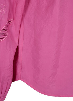 Zizzi Bluse aus TENCEL™-Modal mit gestickten Details, Phlox Pink, Packshot image number 4
