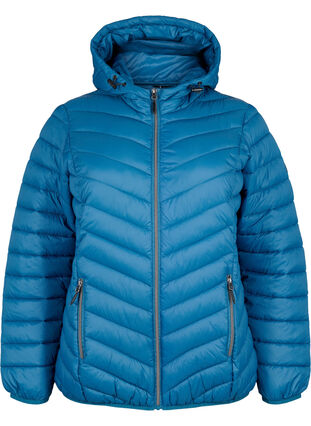 Zizzi Leichte Jacke mit Kapuze, Legion Blue, Packshot image number 0