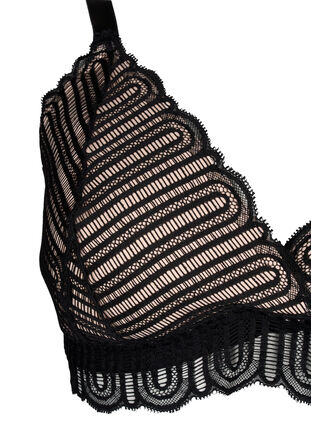 Zizzi Bralette mit Spitze und weicher Polsterung, Black, Packshot image number 2