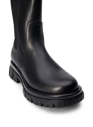 Zizzi Extra-Weite - Kurzer Stiefel mit Gummizug, Black, Packshot image number 3