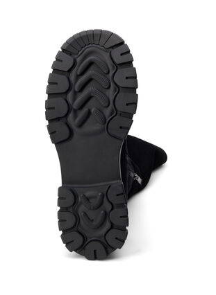 Zizzi Extra-Weite - Stiefelette aus Wildlederimitat, Black, Packshot image number 5