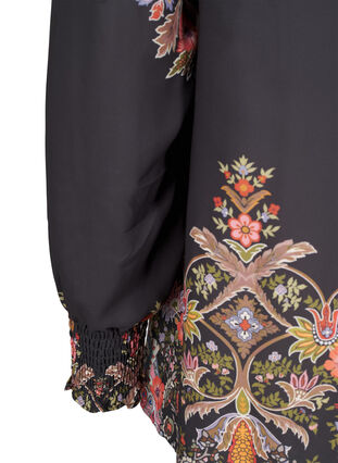 Zizzi Bluse mit Paisley-Druck, Black Paisley, Packshot image number 3