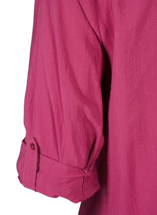 Zizzi Viskose-Hemdbluse mit 3/4-Arm, Malaga, Packshot image number 3