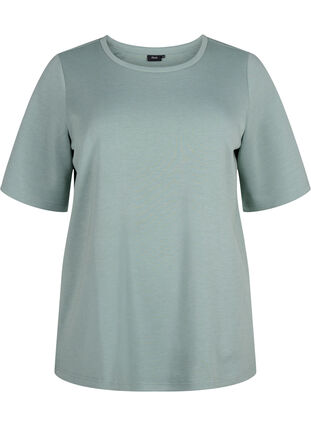 Zizzi T-Shirt aus Modalgemisch, Chinois Green, Packshot image number 0