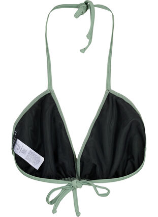 Zizzi Triangel-Bikini-BH mit Kreppstruktur, Laurel Wreath, Packshot image number 1
