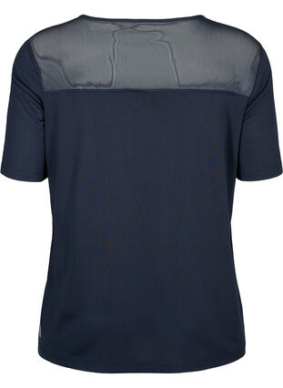 Zizzi Kurzärmeliges Trainings-T-Shirt mit Mesh, Night Sky, Packshot image number 1
