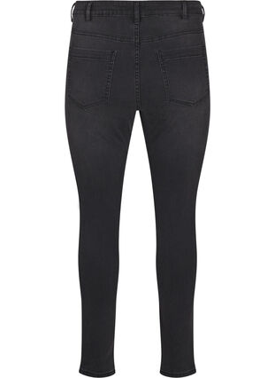 Zizzi Amy Jeans mit hoher Taille und extra schlanker Passform, Dark Grey Denim, Packshot image number 1