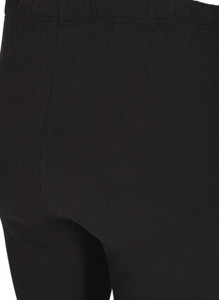 Zizzi Gefütterte Baumwollleggings., Black, Packshot image number 2