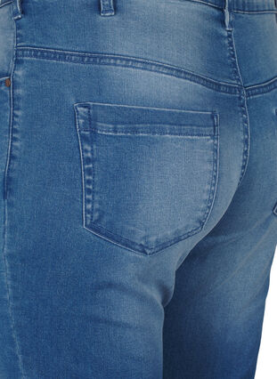 Zizzi Schmale Passform Emily Jeans mit normaler Taille, Light blue, Packshot image number 3