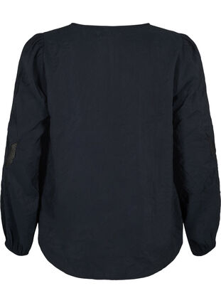 Zizzi Bluse aus TENCEL™-Modal mit gestickten Details, Black, Packshot image number 1