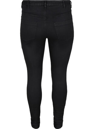 Zizzi Super Slim Amy Jeans mit hoher Taille, Black, Packshot image number 1