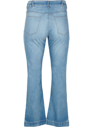 Zizzi Bootcut-Jeans mit Schlitz, Blue Denim, Packshot image number 1