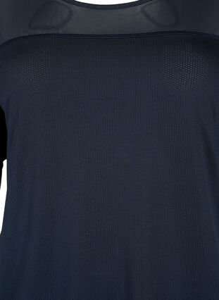 Zizzi Kurzärmeliges Trainings-T-Shirt mit Mesh, Night Sky, Packshot image number 2