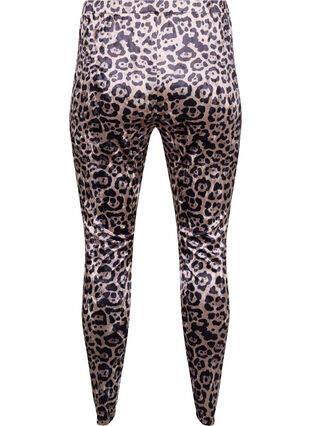 Zizzi Velours-Leggings mit Leopardenmuster, Leopard, Packshot image number 1