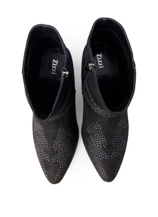 Zizzi Extra-Weite - Stiefelette mit Nieten und Schnallen, Black, Packshot image number 2