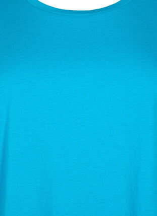 Zizzi Kurzärmliges T-Shirt aus einer Baumwollmischung, Hawaiian Ocean, Packshot image number 2