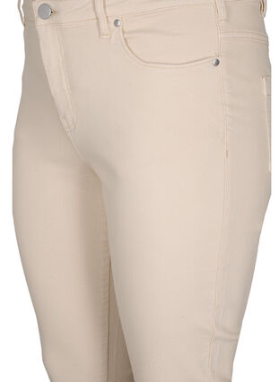 Zizzi Eng anliegende Emily Capri Hose, Oatmeal, Packshot image number 2