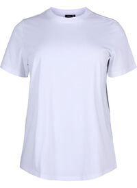 Basic-T-Shirt aus Baumwolle mit Rundhalsausschnitt