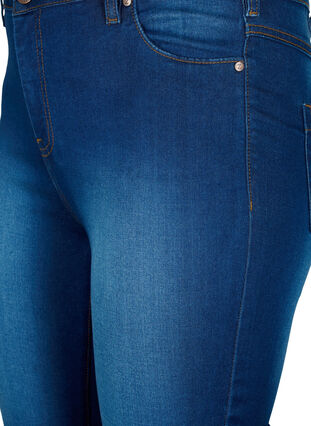 Zizzi Hoch taillierte Amy Capri Jeans mit Super Slim Fit, Blue Denim, Packshot image number 2