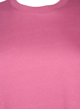 Zizzi Basic-T-Shirt aus Baumwolle mit Rundhalsausschnitt, Malaga, Packshot image number 2