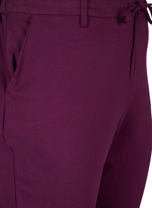 Zizzi Cropped Maddison Hose, Potent Purple, Packshot image number 2