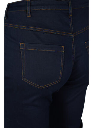 Zizzi Schmale Passform Emily Jeans mit normaler Taille, Unwashed, Packshot image number 3