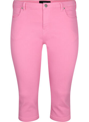 Zizzi Eng anliegende Emily Capri Hose, Rosebloom, Packshot image number 0