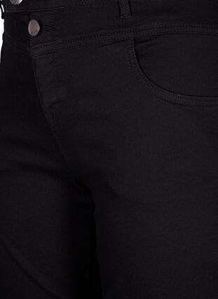 Zizzi Regular Fit Gemma Jeans mit hoher Taille, Black, Packshot image number 2
