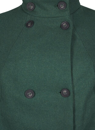 Zizzi Kurzer A-linienförmiger Trenchcoat, Trekking Green Mel., Packshot image number 2