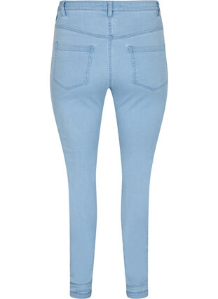 Zizzi Super Slim Amy Jeans mit hoher Taille, Ex Lt Blue, Packshot image number 1