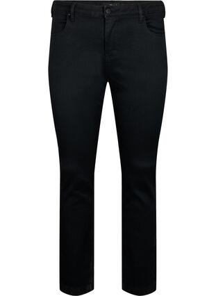 Zizzi Schmale Passform Emily Jeans mit normaler Taille, Black, Packshot image number 0