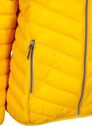 Zizzi Leichte Jacke mit Kapuze, Golden Orange, Packshot image number 3