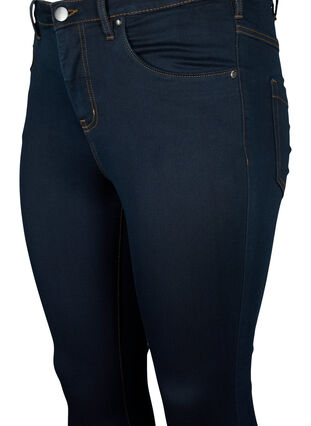 Zizzi Extra schmale Amy Jeans mit hoher Taille, Tobacco Un, Packshot image number 2
