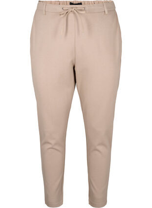 Zizzi Cropped Maddison Hose, Silver Mink, Packshot image number 0